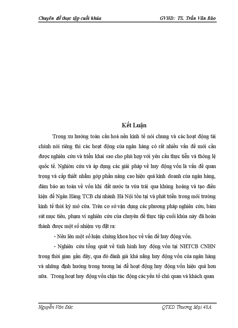 image for page Thực Trạng Và Giải Pháp Nâng Cao Hiệu Quả Huy Động Vốn Tại Ngân Hàng Techcombank Chi nhánh Hà Nội