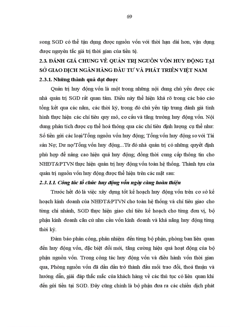 image for page Giải pháp nâng cao hiệu quả quản trị nguồn vốn huy động tại Sở giao dịch Ngân hàng Đầu tư và Phát triển Việt Nam 1