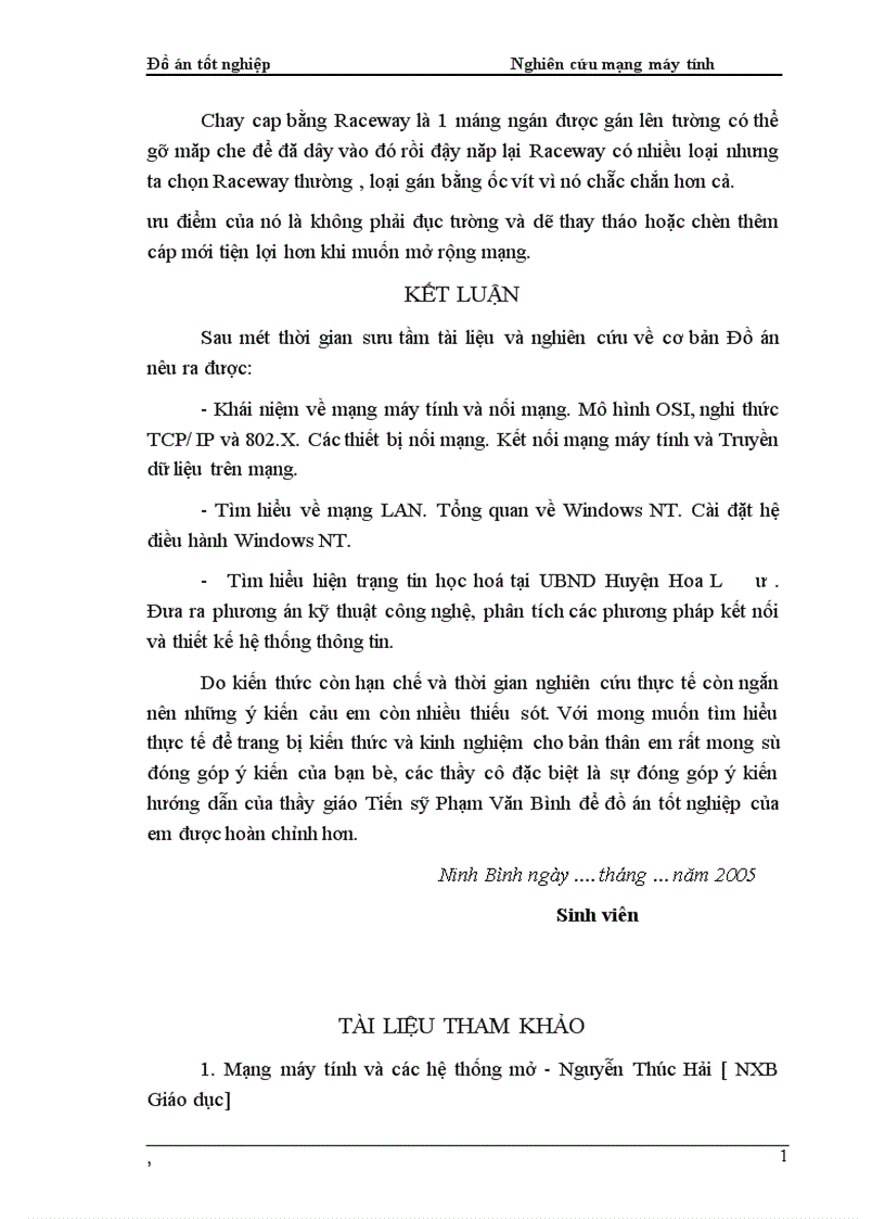 image for page Nghiên cứu mạng máy tính và lập khảo sát thiết kế hệ thống tin học