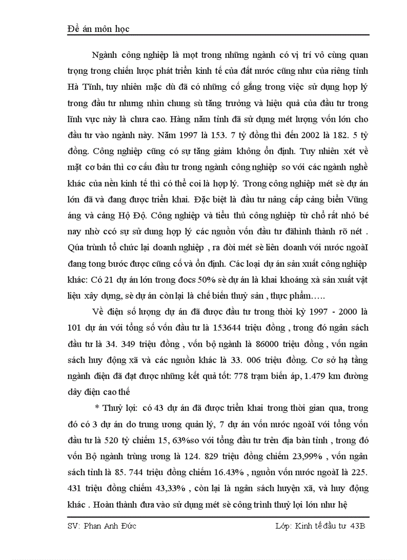 image for page Thực trạng và giải pháp nhằm thu hút và sử dụng vốn đầu tư có hiệu quả tại Hà Tĩnh 1