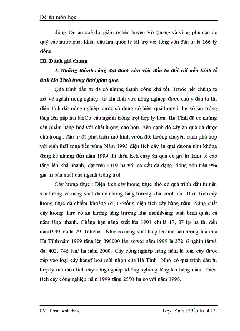 image for page Thực trạng và giải pháp nhằm thu hút và sử dụng vốn đầu tư có hiệu quả tại Hà Tĩnh 1