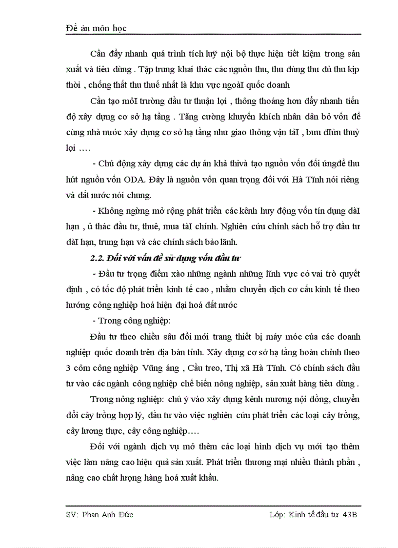 image for page Thực trạng và giải pháp nhằm thu hút và sử dụng vốn đầu tư có hiệu quả tại Hà Tĩnh 1