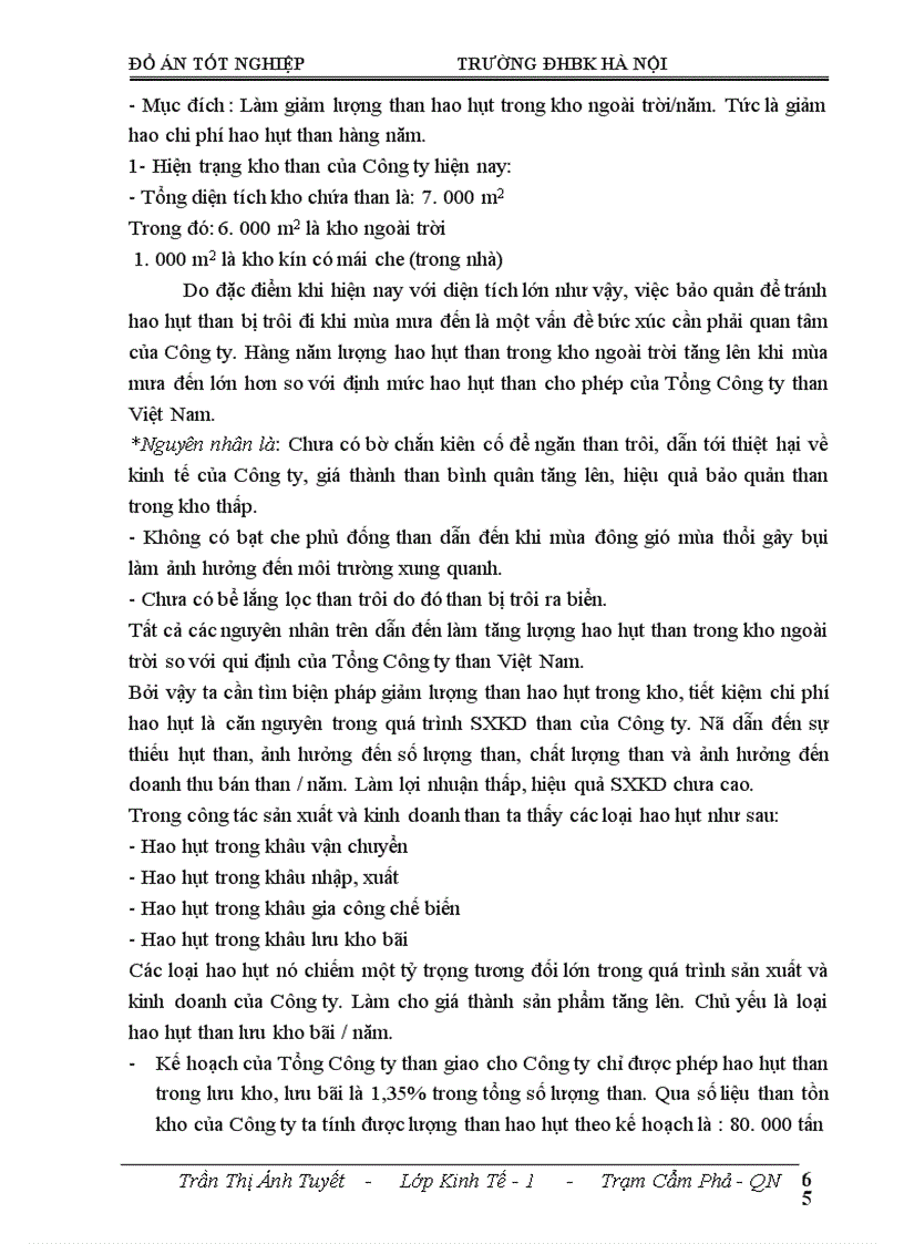 image for page Phân tích hiệu quả sản xuất kinh doanh và một số biện pháp nâng cao hiệu quả sản xuất kinh doanh của Công ty Tuyển than Cửa Ông 1