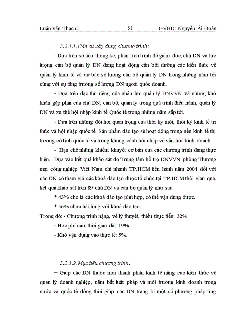image for page Phân tích thực trạng công tác đào tạo nguồn nhân lực quản lý cho các DNVVN ở Thành phố Hồ Chí Minh 1