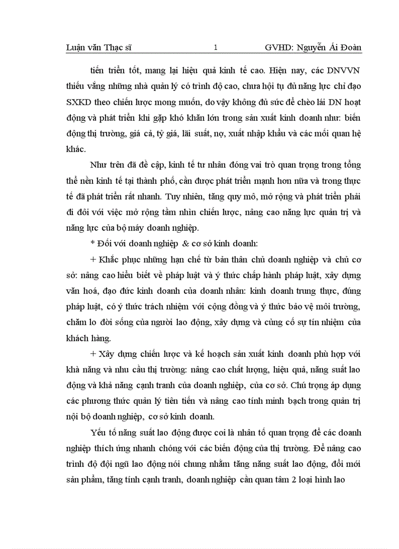 image for page Phân tích thực trạng công tác đào tạo nguồn nhân lực quản lý cho các DNVVN ở Thành phố Hồ Chí Minh 1