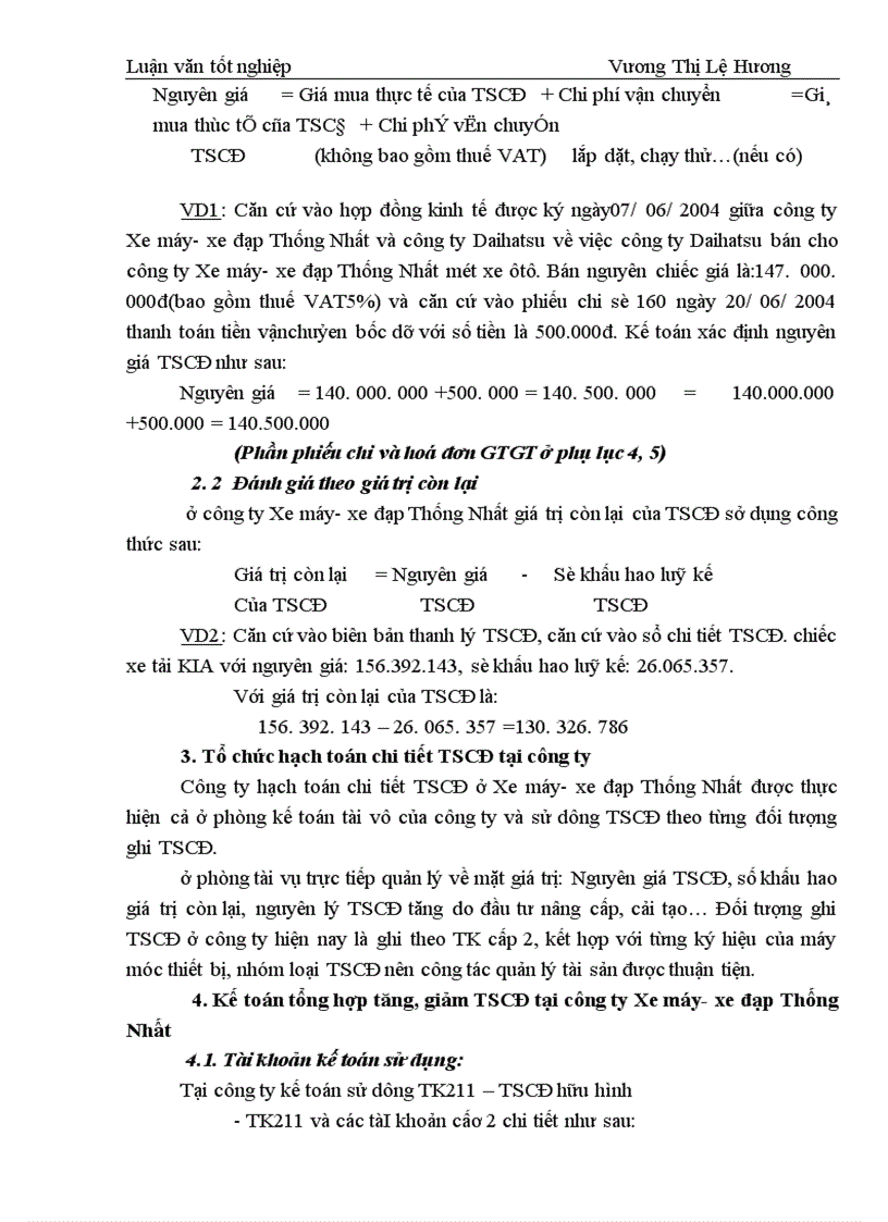 image for page Một số ý kiến đề xuất nhằm hoàn thiện công tác kế toán TSCĐ tại Công ty Xe máy xe đạp Thống Nhất 1