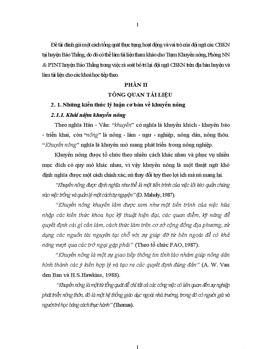 image for page Nghiên cứu thực trạng và đề xuất giải pháp nhằm nâng cao hiệu quả hoạt động cho đội ngũ cán bộ khuyến nông huyện Bảo Thắng Lào Cai