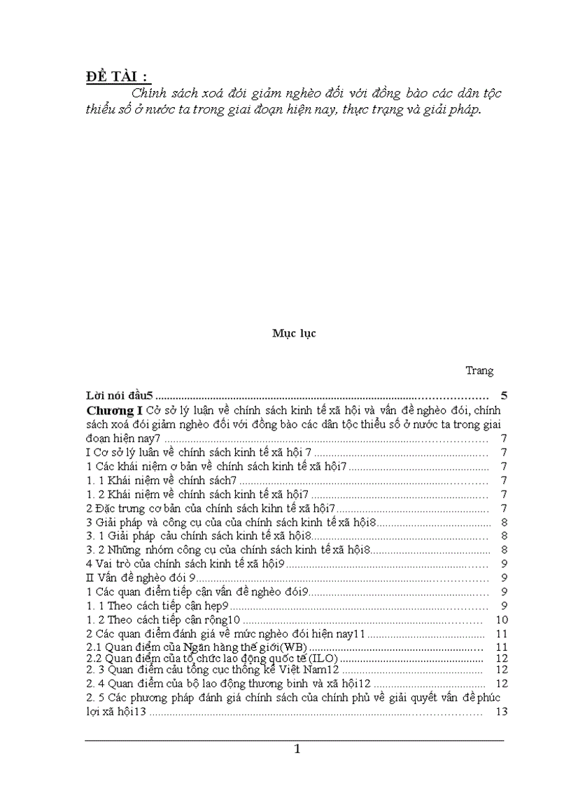 image for page Chính sách xoá đói giảm nghèo cho đồng bào các dân tộc thiểu số thực trạng và giải pháp 1
