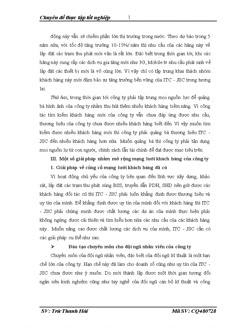 image for page Giải pháp phát triển mạng lưới khách hàng công ty cổ phần phát triển dịch vụ viễn thông ITC JSC