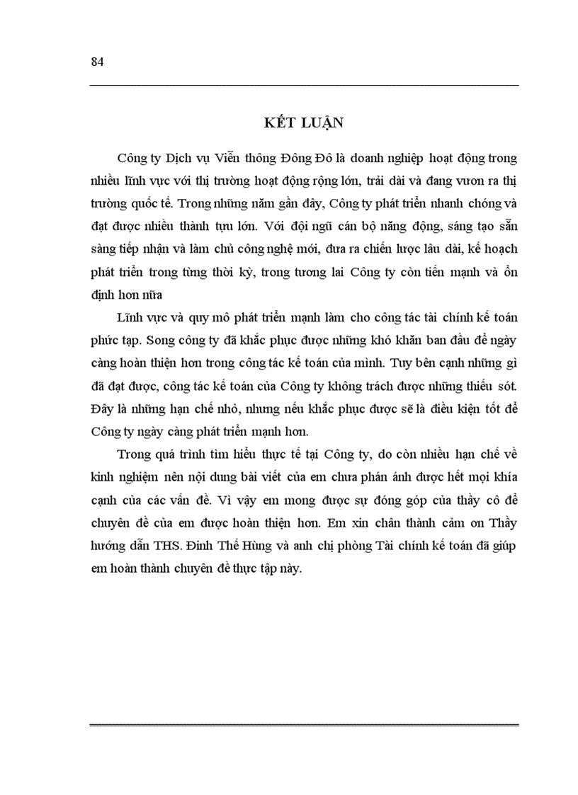 image for page Đặc điểm tổ chức hạch toán kế doanh thu chi phí xác định kết quả kinh doanh tại Công ty Cổ phần Dịch vụ Viễn thông Đông Đô