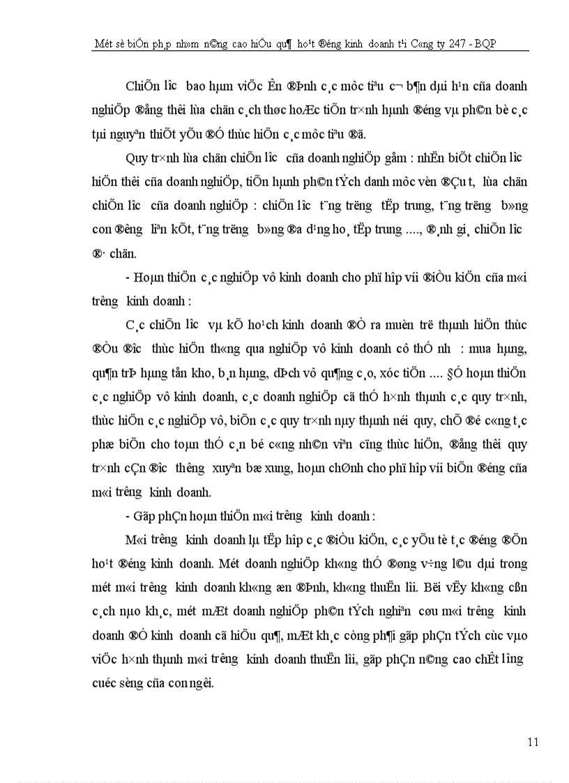 image for page Một số biện pháp nhằm nâng cao hiệu quả hoạt động kinh doanh tại Công ty 247 Bộ quốc phòng