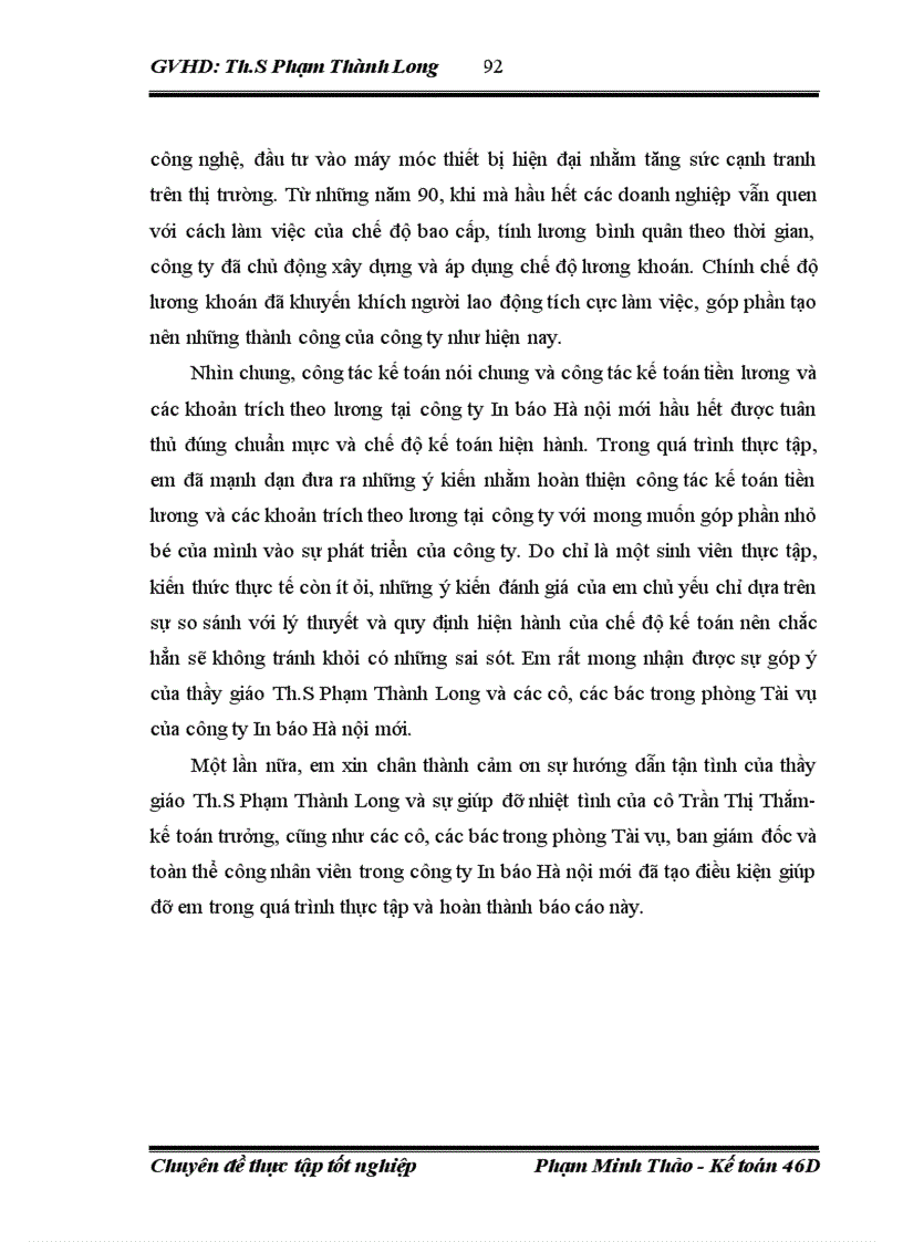 image for page Hoàn thiện kế toán tiền lương và các khoản trích theo lương tại Công ty in báo Hà Nội Mới 1