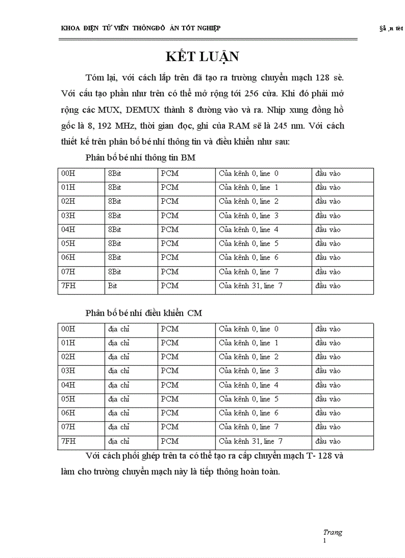 image for page Tổng quan về tổng đài alcatel E 10B cấu trúc chung của tổng đài alcatel E 10 B thiết kế trường chuyển mạch 128 số cho tổng đài nhỏ 1