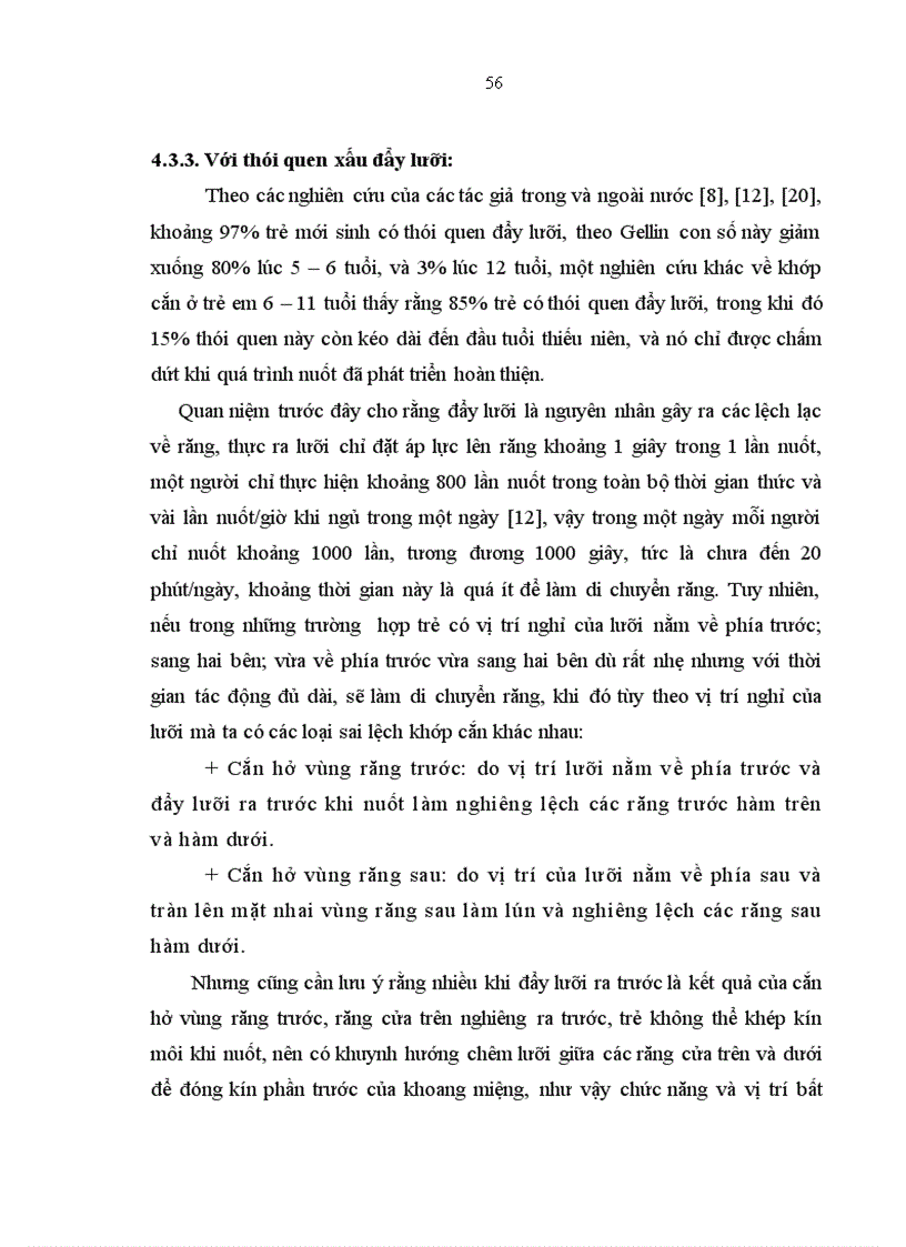 image for page Nhận xét mối liên quan giữa thói quen răng miệng xấu và lệch lạc khớp cắn ở trẻ em lứa tuổi 7 11 tại Trường tiểu học Tân Mai Hà Nội 1