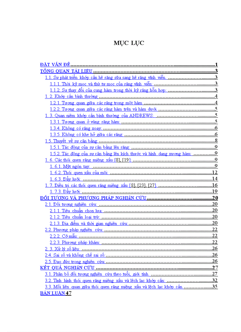 image for page Nhận xét mối liên quan giữa thói quen răng miệng xấu và lệch lạc khớp cắn ở trẻ em lứa tuổi 7 11 tại Trường tiểu học Tân Mai Hà Nội 1