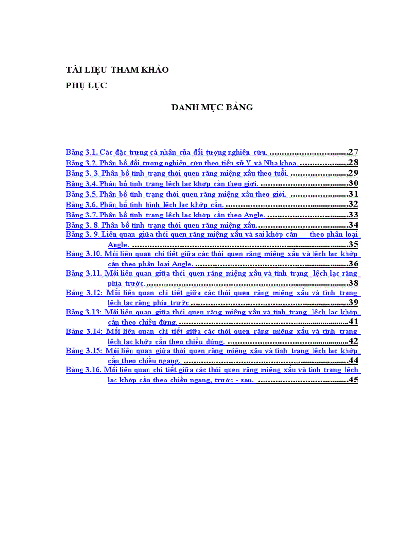 image for page Nhận xét mối liên quan giữa thói quen răng miệng xấu và lệch lạc khớp cắn ở trẻ em lứa tuổi 7 11 tại Trường tiểu học Tân Mai Hà Nội 1