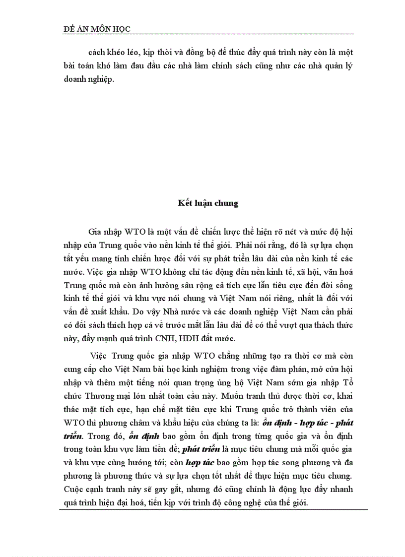 image for page Thách thức đối với Việt Nam về vấn đề xuất khẩu khi Trung Quốc gia nhập WTO 1