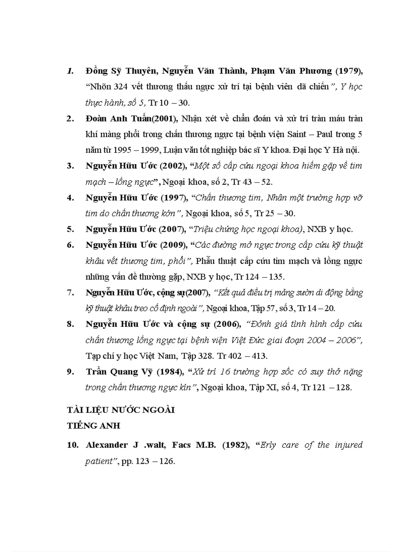 image for page Nghiên cứu đặc điểm lâm sàng cận lâm sàng và kết quả điều trị tràn máu tràn khí màng phổi hai bên trong chấn thương ngực kín 1