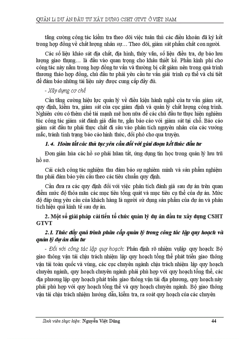 image for page Quản lý dự án đầu tư xây dựng CSHT GTVT ở Việt Nam 1