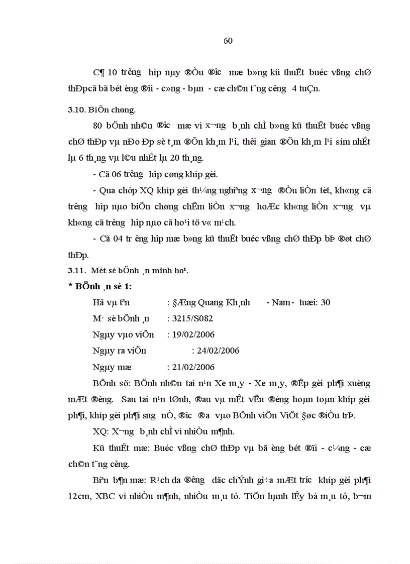 image for page Đánh giá kết quả phẫu thuật vỡ xương bánh chè tại Bệnh viện Việt Đức từ tháng 1 2006 đến 12 2007