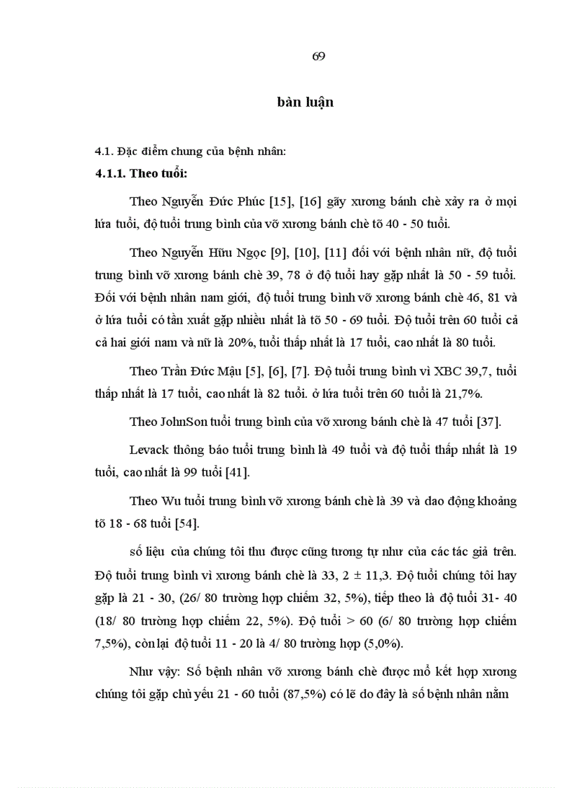 image for page Đánh giá kết quả phẫu thuật vỡ xương bánh chè tại Bệnh viện Việt Đức từ tháng 1 2006 đến 12 2007