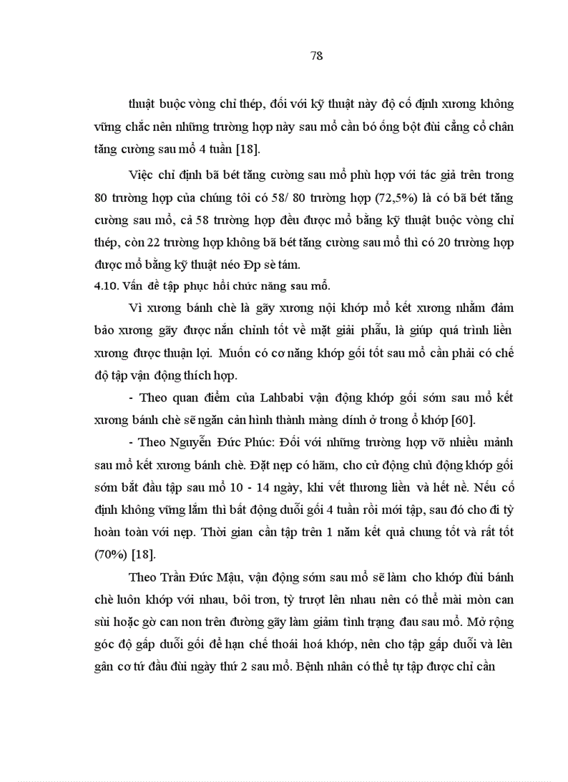 image for page Đánh giá kết quả phẫu thuật vỡ xương bánh chè tại Bệnh viện Việt Đức từ tháng 1 2006 đến 12 2007