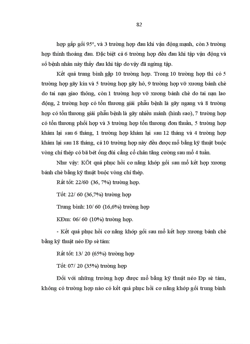 image for page Đánh giá kết quả phẫu thuật vỡ xương bánh chè tại Bệnh viện Việt Đức từ tháng 1 2006 đến 12 2007