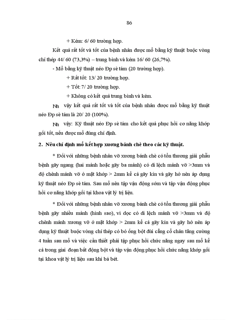 image for page Đánh giá kết quả phẫu thuật vỡ xương bánh chè tại Bệnh viện Việt Đức từ tháng 1 2006 đến 12 2007