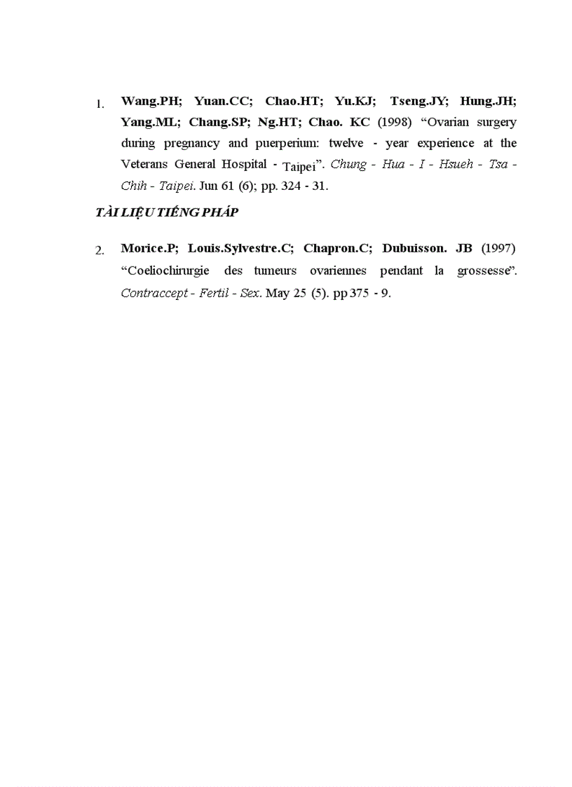 image for page So sánh một số đặc điểm biến chứng của phẫu thuật chủ động và cấp cứu khối u buồng trứng trong thai kỳ tại Bệnh viện Phụ sản Trung ương từ năm 2003 đến 2007 1