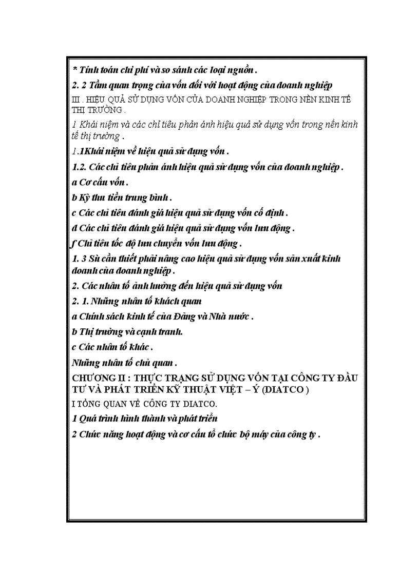 image for page Một số giải pháp nhằm góp phần nâng cao hiệu quả sử dụng vốn tại Công ty đầu tư và phát triển kỹ thuật Việt ý 1