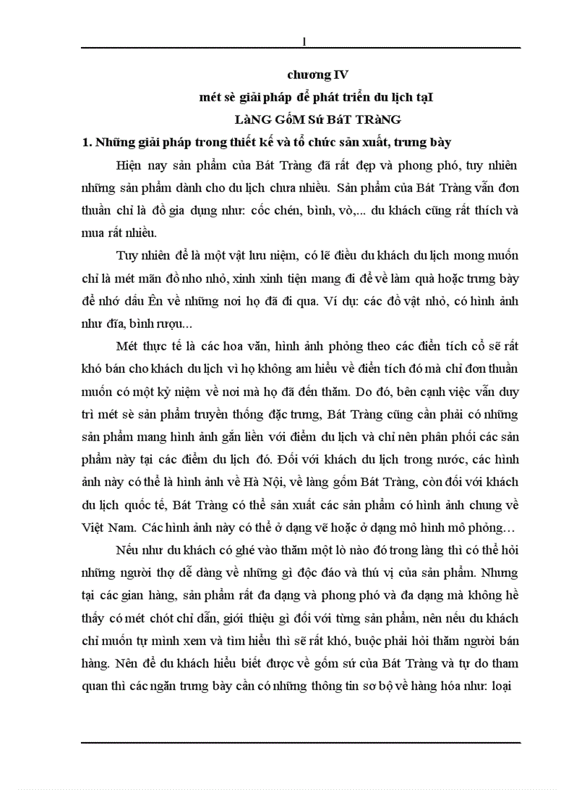 image for page Một số giải pháp để phát triển du lịch tại làng gốm sứ Bát Tràng