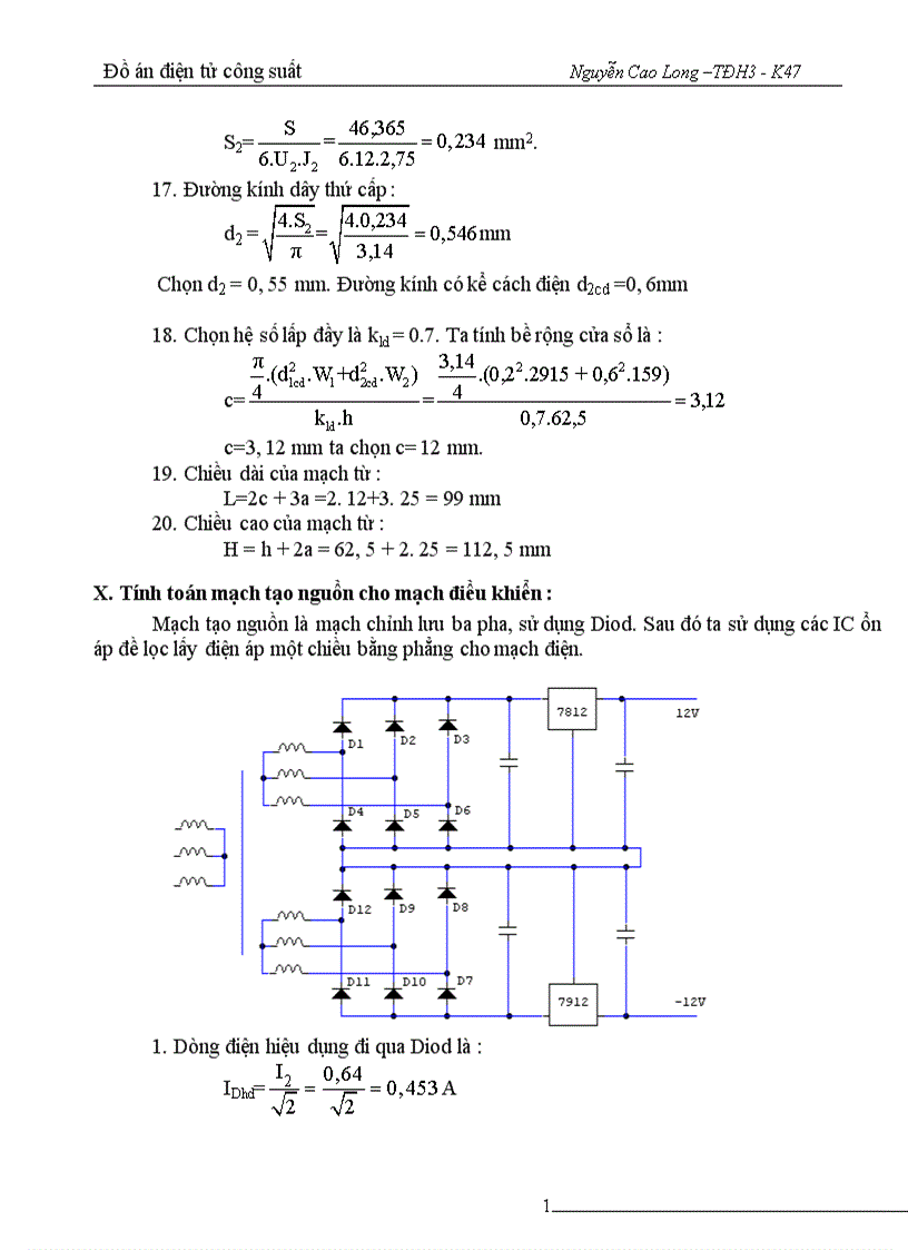 image for page thiết kế nguồn cấp điện cho động cơ điện một chiều kích từ độc lập có đảo chiều theo nguyên tắc điều khiển chung