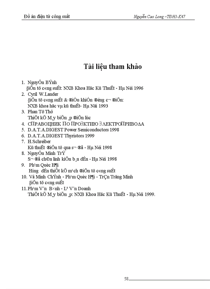 image for page thiết kế nguồn cấp điện cho động cơ điện một chiều kích từ độc lập có đảo chiều theo nguyên tắc điều khiển chung