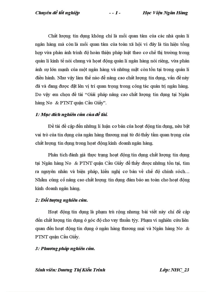 image for page Giải pháp nâng cao chất lượng tín dụng tại Ngân hàng No PTNT quận Cầu Giấy 1