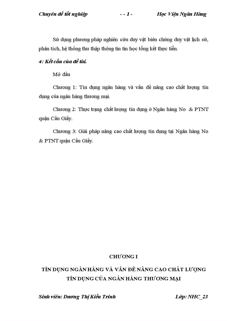 image for page Giải pháp nâng cao chất lượng tín dụng tại Ngân hàng No PTNT quận Cầu Giấy 1