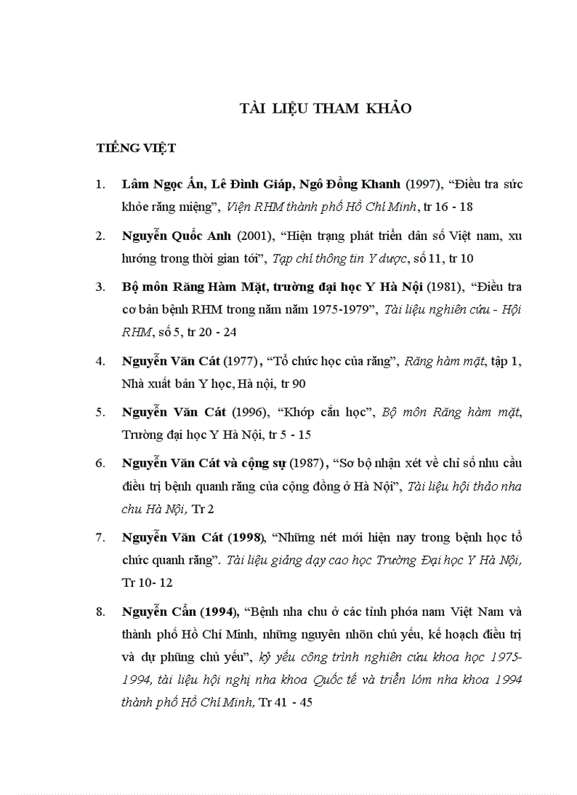 image for page Nghiên cứu thực trạng bệnh quanh răng và nhu cầu điều trị của người cao tuổi ở một vùng nông thôn quận Hoàng Mai Hà Nội 1