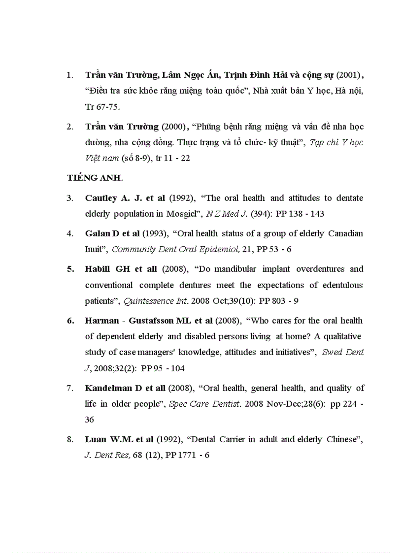 image for page Nghiên cứu thực trạng bệnh quanh răng và nhu cầu điều trị của người cao tuổi ở một vùng nông thôn quận Hoàng Mai Hà Nội 1