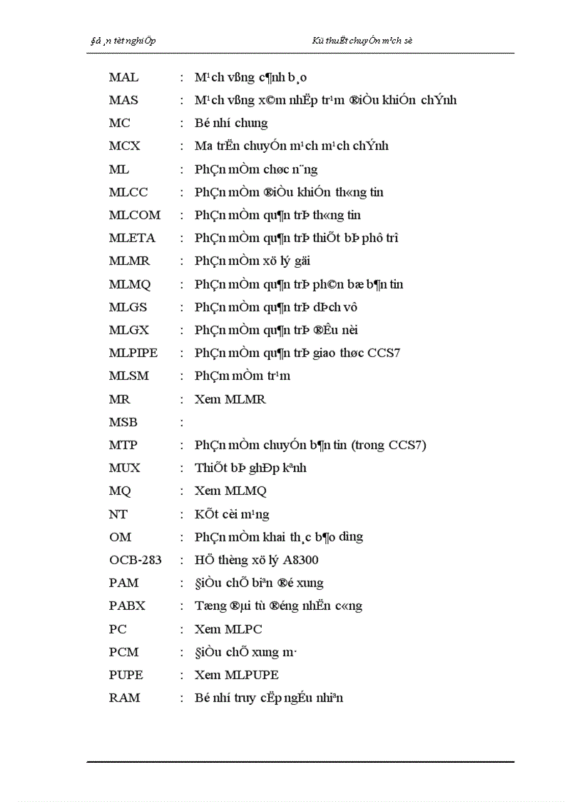 image for page Nghiên cứu tổng quan về kỹ thuật chuyển mạch trong tổng đài ALCATEL 1000 E10 1