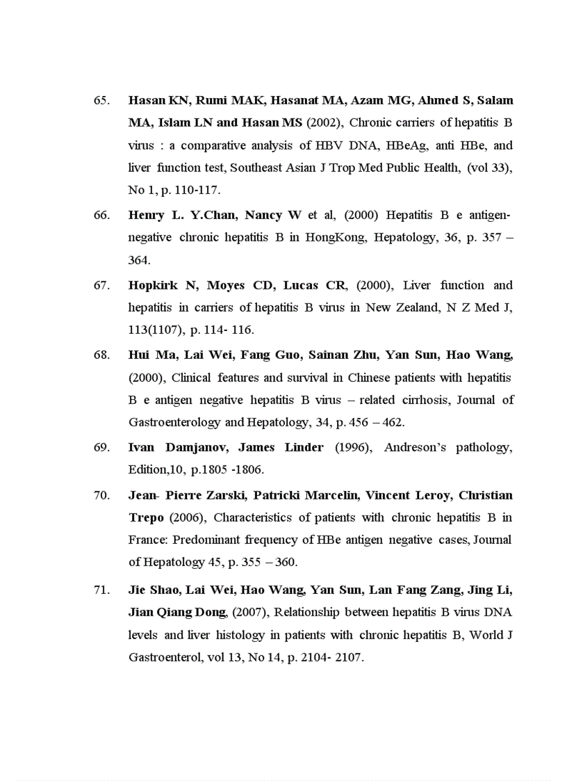 image for page Nghiên cứu mối tương quan giữa tổn thương mô bệnh học với lâm sàng hóa sinh HBV DNA ở bệnh nhân viêm gan virut B mạn hoạt động
