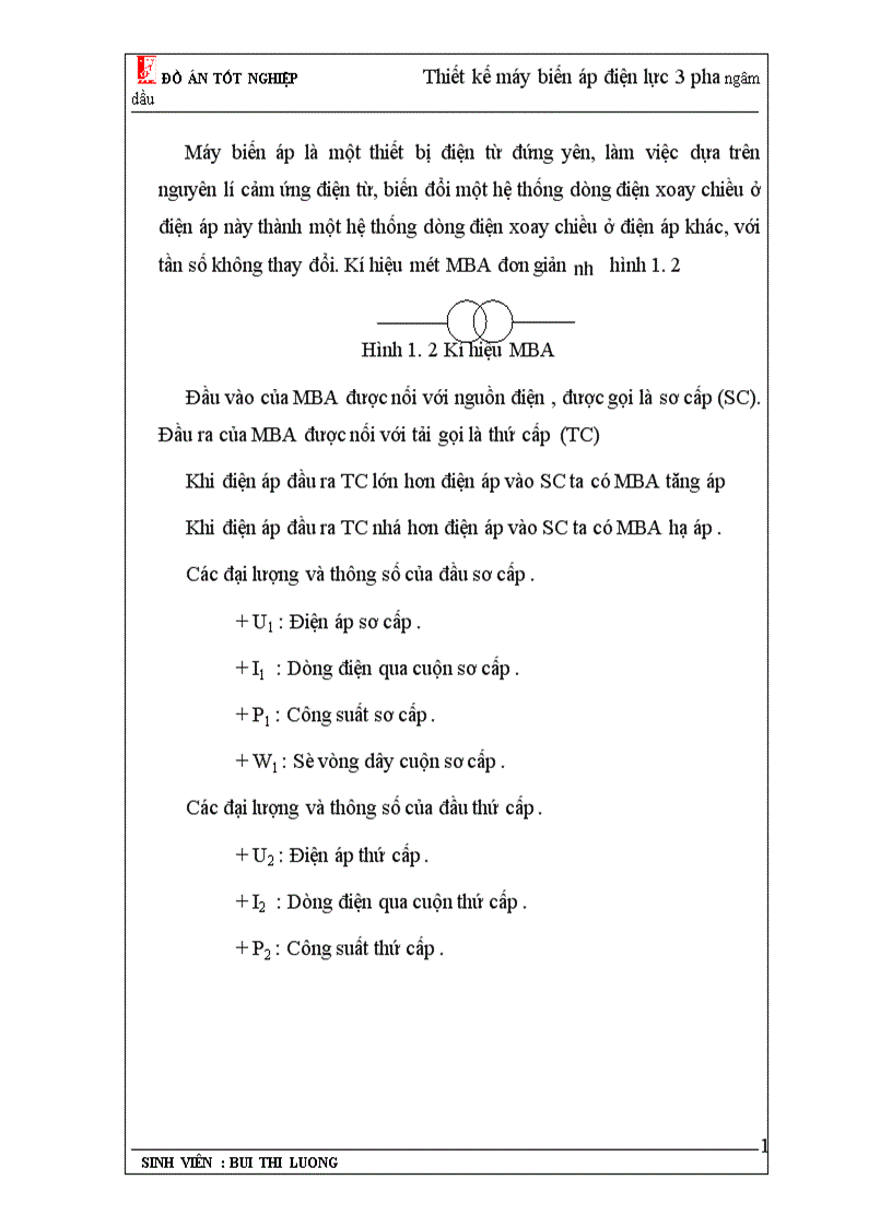 image for page Thiết kế máy biến áp điện lực 3 pha ngâm dầu 1