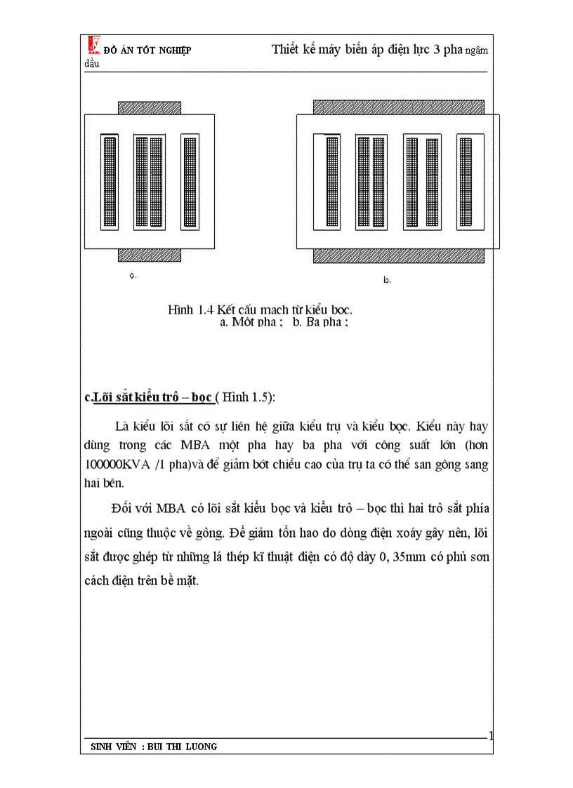 image for page Thiết kế máy biến áp điện lực 3 pha ngâm dầu 1