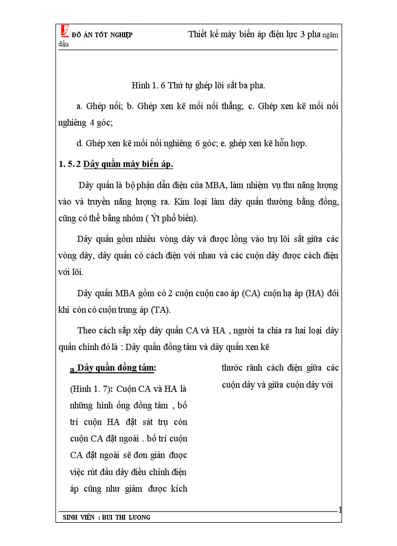 image for page Thiết kế máy biến áp điện lực 3 pha ngâm dầu 1