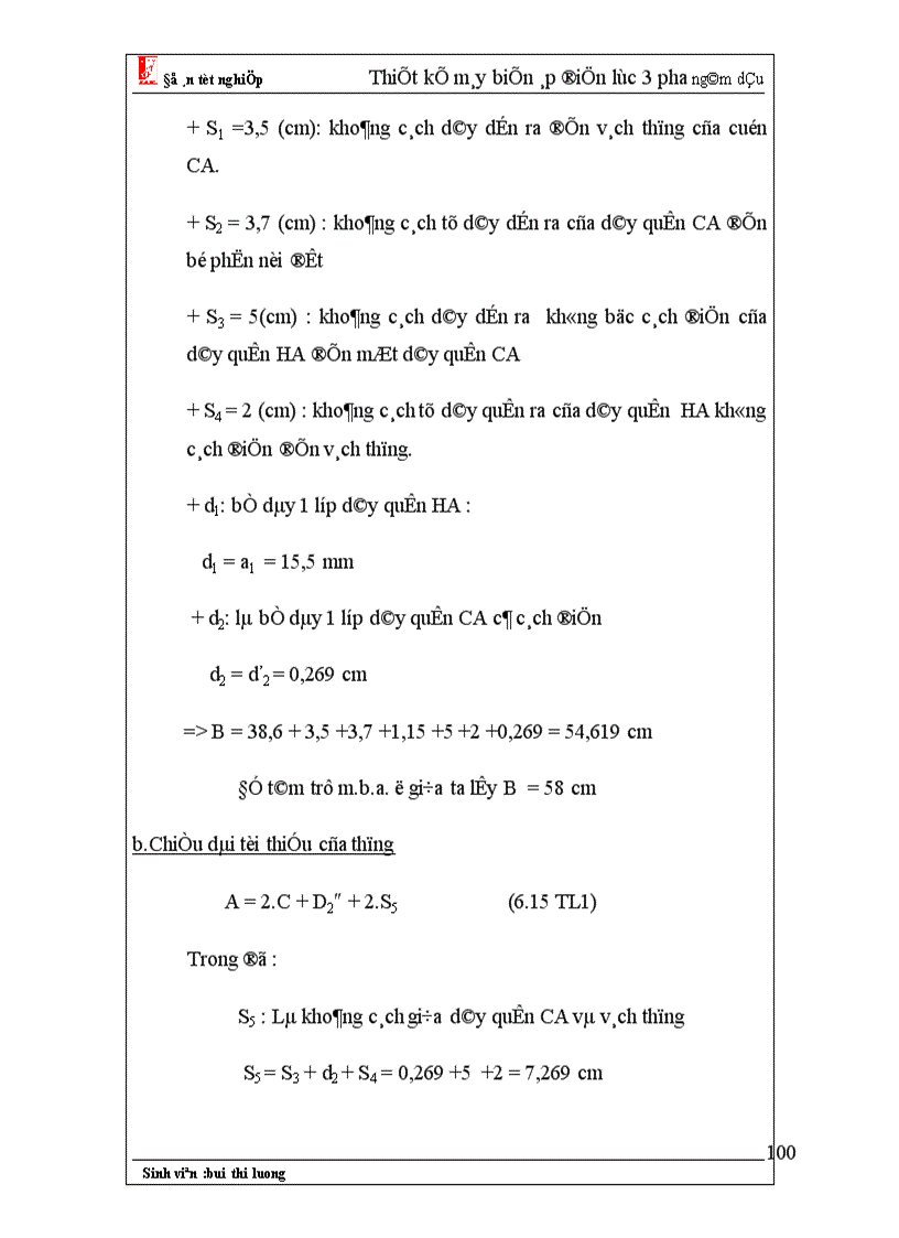 image for page Thiết kế máy biến áp điện lực 3 pha ngâm dầu 1