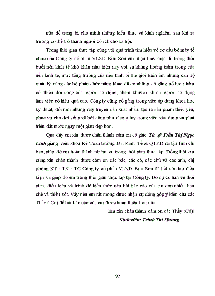 image for page Thực trạng về tổ chức công tác kế toán tại công ty cổ phần Vật Liệu Xây Dựng Bỉm Sơn 1