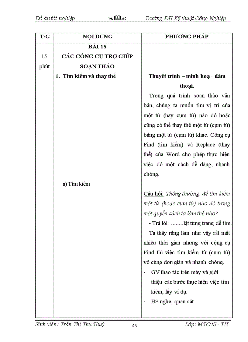 image for page Thiết kế và xây dựng chương trình quản lý khối lượng giảng dạy của Khoa Điện tử