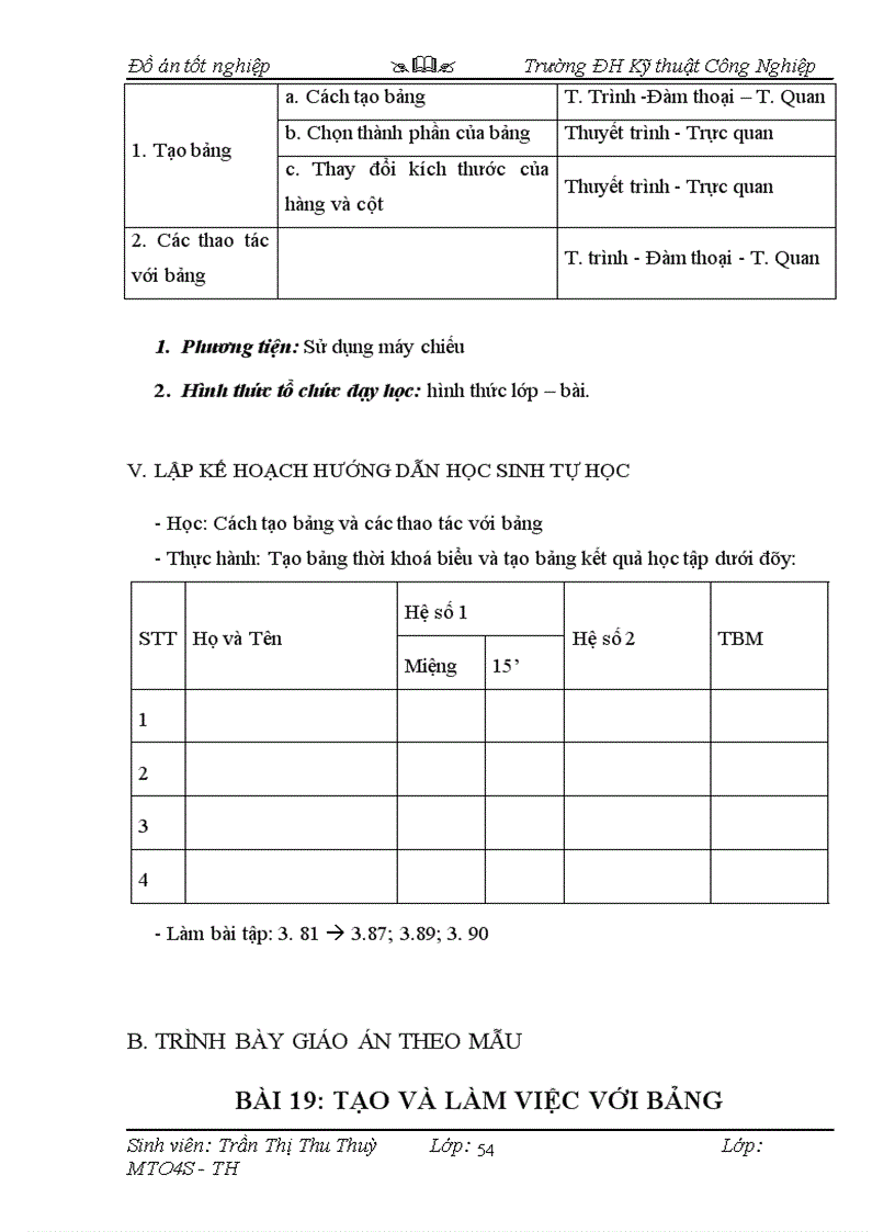 image for page Thiết kế và xây dựng chương trình quản lý khối lượng giảng dạy của Khoa Điện tử