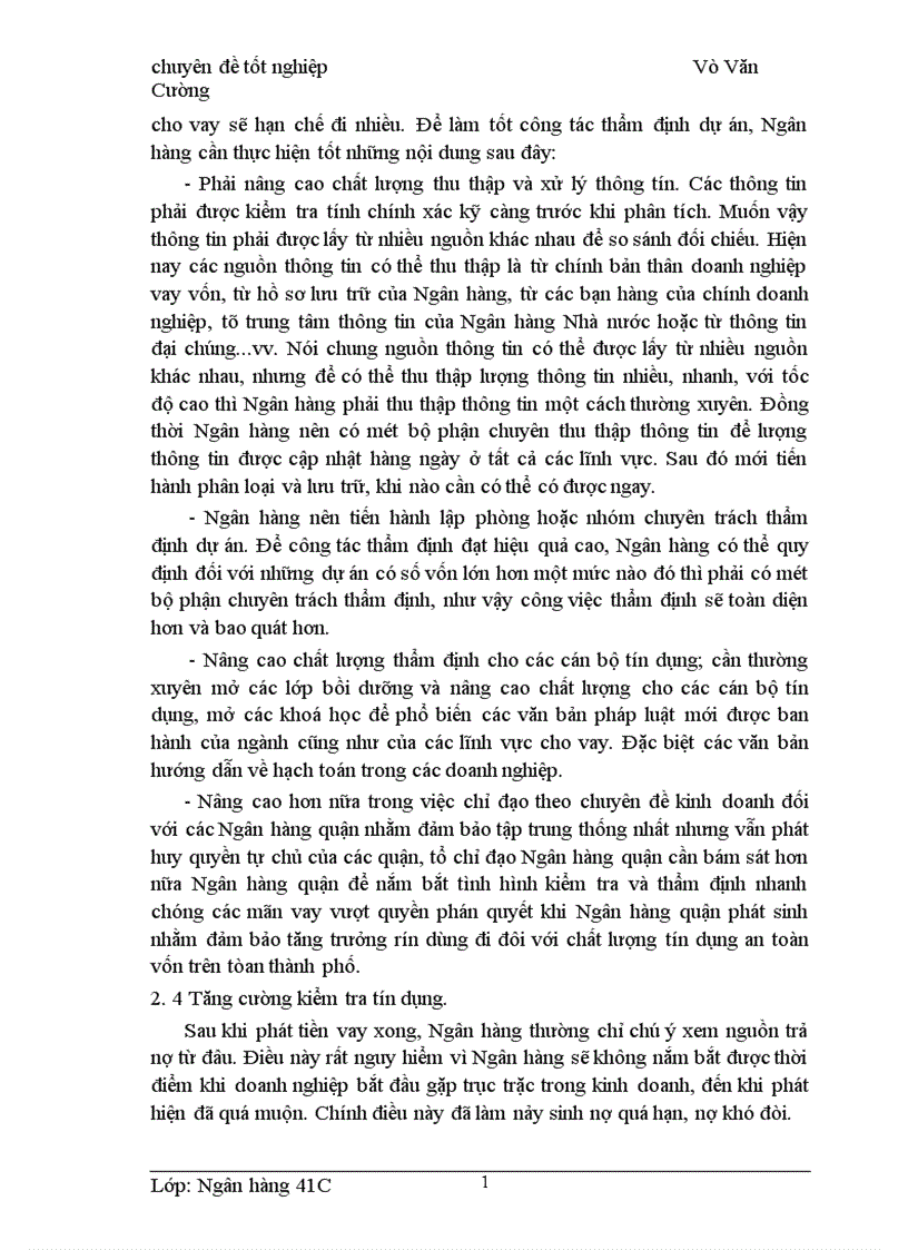 image for page Giải pháp nâng cao chất lượng tín dụng trung và dài hạn tại NHNo PTNT Hà Nội 1