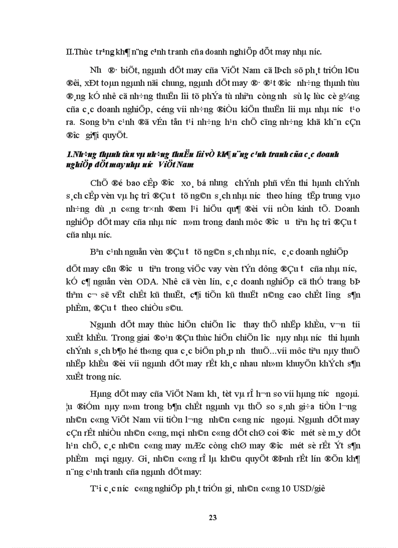 image for page Biện pháp nâng cao khả năng cạnh tranh của ngành dệt may