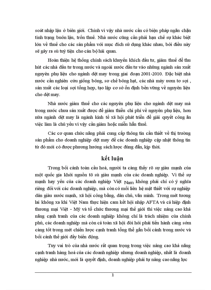 image for page Biện pháp nâng cao khả năng cạnh tranh của ngành dệt may