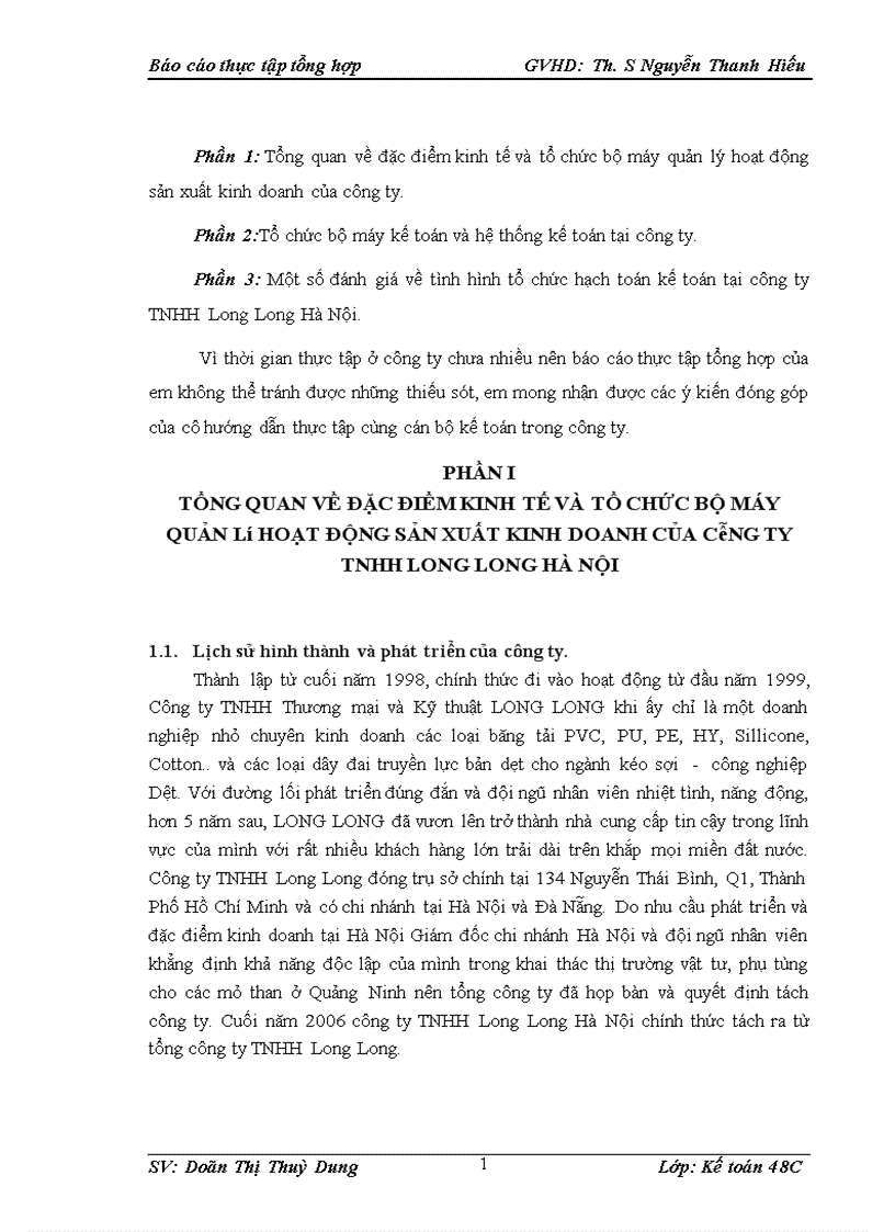 image for page Một số đánh giá về tình hình tổ chức hạch toán kế toán tại công ty TNHH Long Long Hà Nội